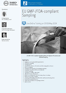 EU GMP-/FDA-compliant Sampling - Live Online Training