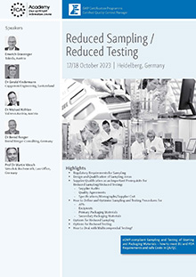 Reduced Sampling - Reduced Testing