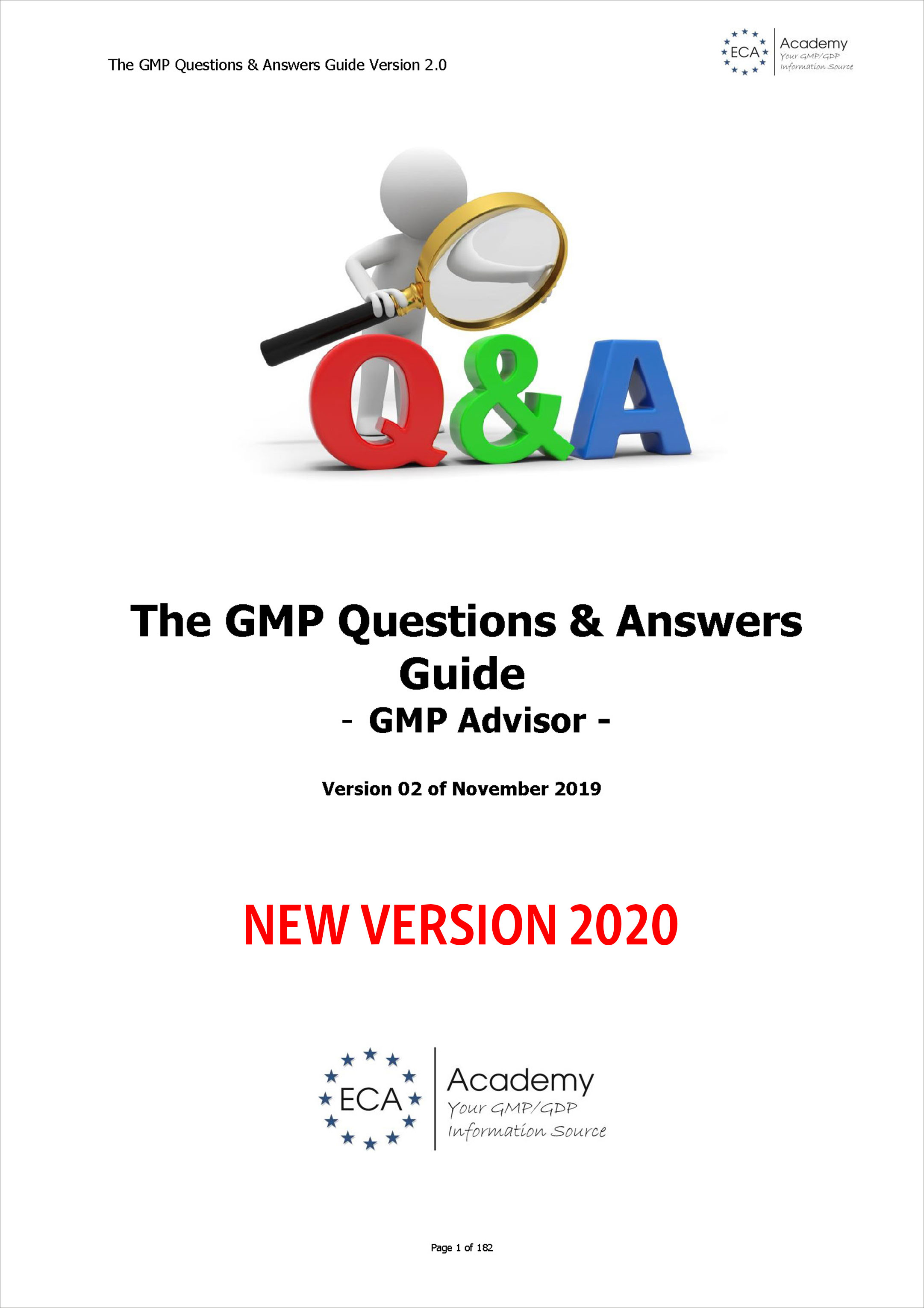 GMP Question and Answer Guide - ECA Academy