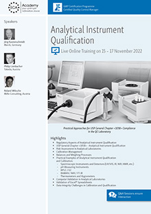 Analytical Instrument Qualification - Live Online Training
