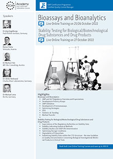 Stability Testing for Biological/Biotechnological Drug Substances and Drug Products - Live Online Training