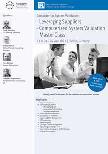 Computerised System Validation Master Class