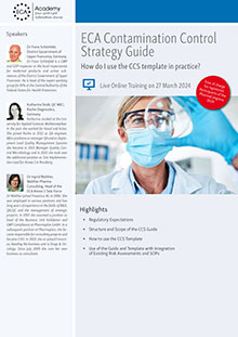 The ECA Contamination Control Strategy Guide - How to use? - Live Online Training