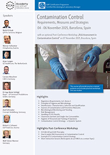 Contamination Control Strategies & Workshop Risk Assessment in Contamination Control