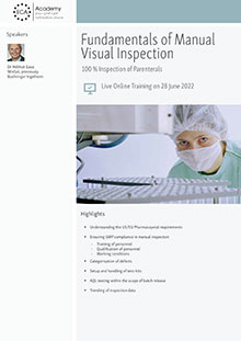 Fundamentals of Manual Visual Inspection - Live Online Training