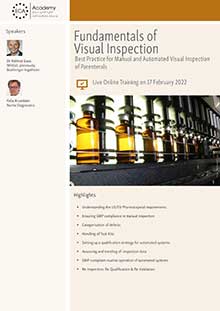 Fundamentals of Visual Inspection - Live Online