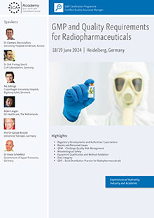 GMP and Quality Requirements for Radiopharmaceuticals