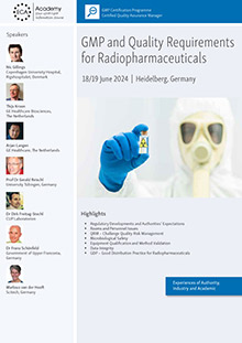 GMP and Quality Requirements for Radiopharmaceuticals