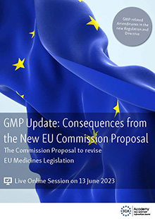 GMP Update: Consequences from the New EU Commission Proposal - Live Online Training