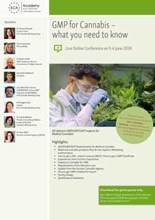 GMP for Cannabis – what you need to know - Live Online Conference<br>