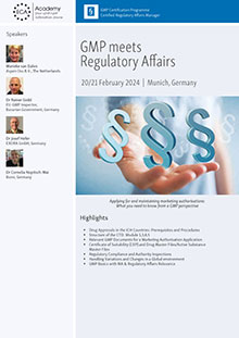 GMP meets Regulatory Affairs