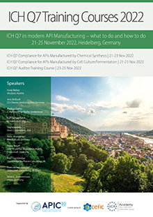 ICH Q7 Compliance for APIs Manufactured by Chemical Synthesis