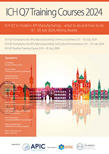 ICH Q7 Compliance for APIs Manufactured by Cell Culture/Fermentation