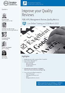 Pre-course Session Statistical Process Evaluation and Reporting PLUS Improve your Quality Reviews - Live Online