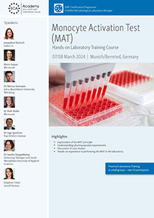 Monocyte Activation Test (MAT) - Hands-on Laboratory Training Course