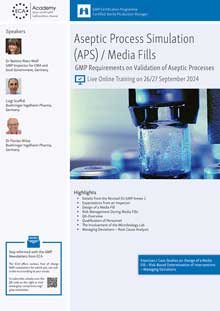 Aseptic Process Simulation (APS) / Media Fills - Live Online Training