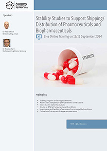 Stability Studies to Support Shipping/Distribution of Pharmaceuticals and Biopharmaceuticals - Live Online Training