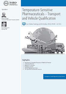 Temperature-Sensitive Pharmaceuticals – Transport and Vehicle Qualification - Live Online Training