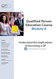 Qualified Person Education Course Module A - Live Online Training